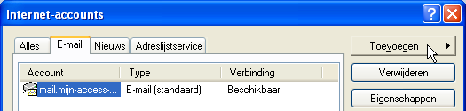 Outlook Express E-mail instellingen