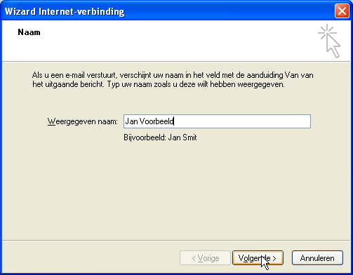 Outlook Express E-mail instellingen
